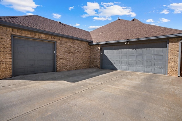 view of home's exterior featuring a garage