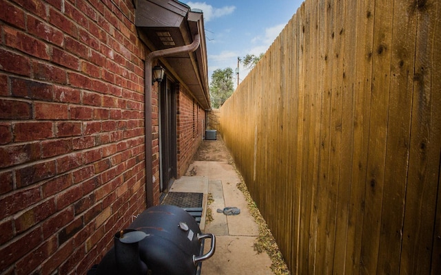 view of home's exterior featuring central AC unit