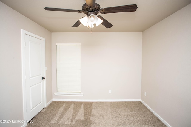7314 29th St, Lubbock, TX 79407 - carpeted empty room with baseboards and ceiling fan