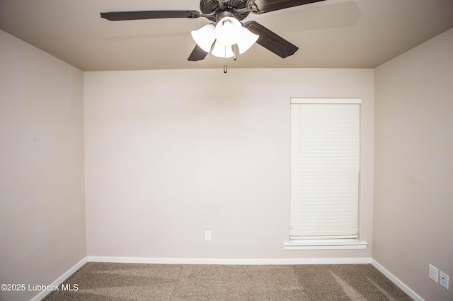 7314 29th St, Lubbock, TX 79407 - spare room featuring carpet and a ceiling fan