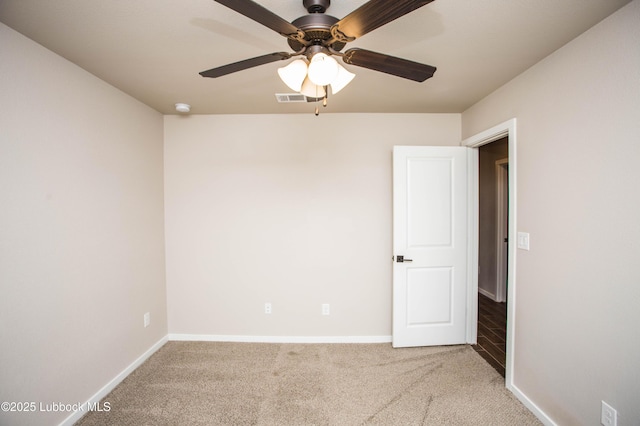 7314 29th St, Lubbock, TX 79407 - carpeted empty room with a ceiling fan and a smoke detector