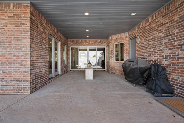 view of patio with grilling area