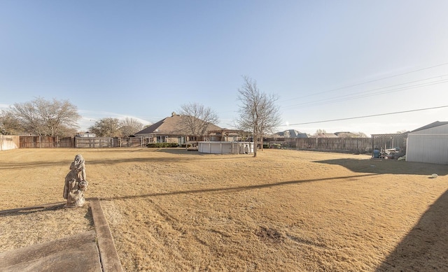 8301 County Rd 6950, Lubbock, TX 79407 - view of yard with a fenced backyard