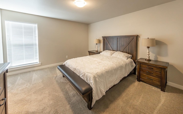 bedroom with carpet