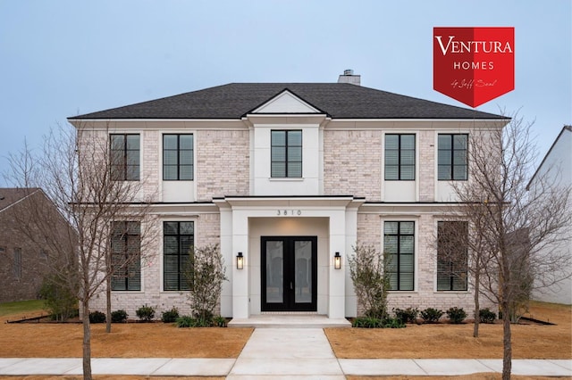 view of front of house featuring french doors