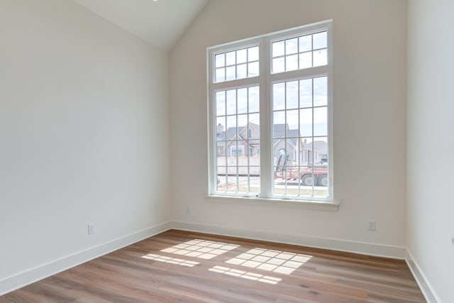 4610 138th Pl, Lubbock, TX 79424 - empty room with plenty of natural light, wood finished floors, and vaulted ceiling