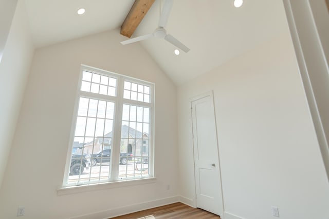 4610 138th Pl, Lubbock, TX 79424 - empty room with light wood finished floors, recessed lighting, and ceiling fan