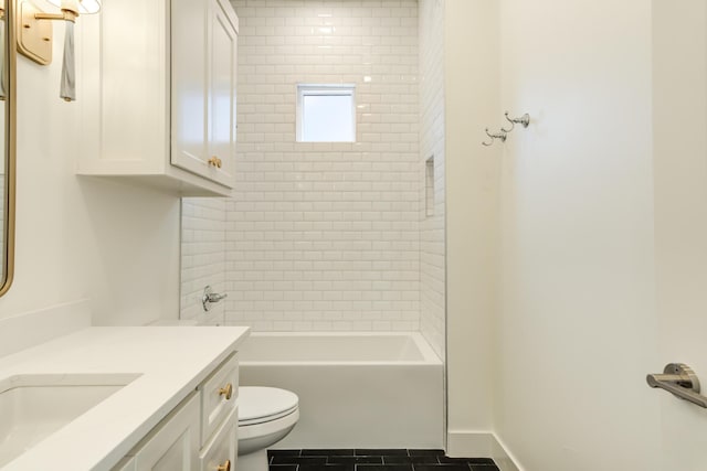 4610 138th Pl, Lubbock, TX 79424 - full bath with vanity, tile patterned flooring, and shower / washtub combination