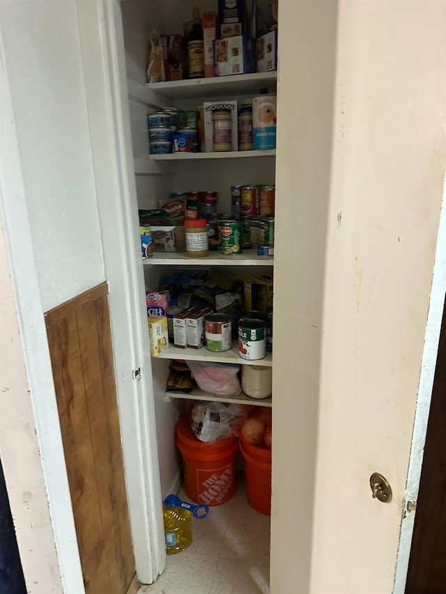 view of pantry