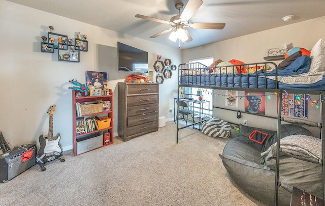 bedroom featuring carpet flooring