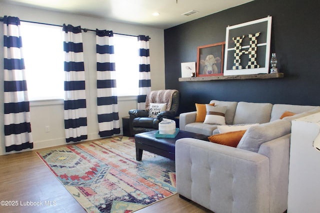 1023 N Fulton Ave, Lubbock, TX 79416 - living area featuring wood finished floors, recessed lighting, and baseboards