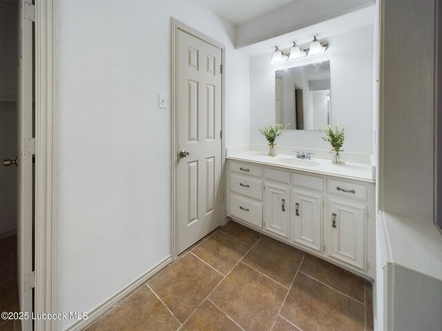 3419 101st St, Lubbock, TX 79423 - bathroom featuring vanity and tile patterned flooring