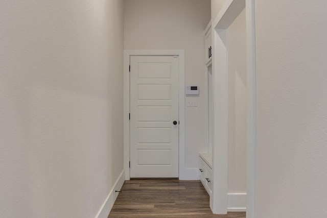 4603 140th St, Lubbock, TX 79424 - corridor featuring dark wood finished floors and baseboards