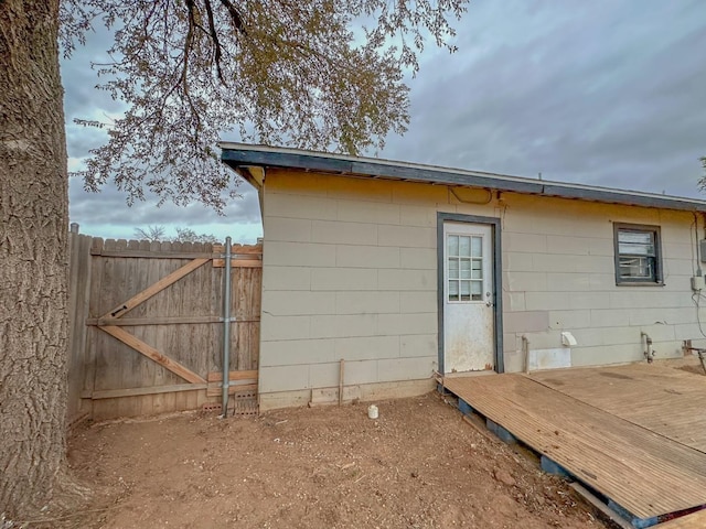 view of outbuilding