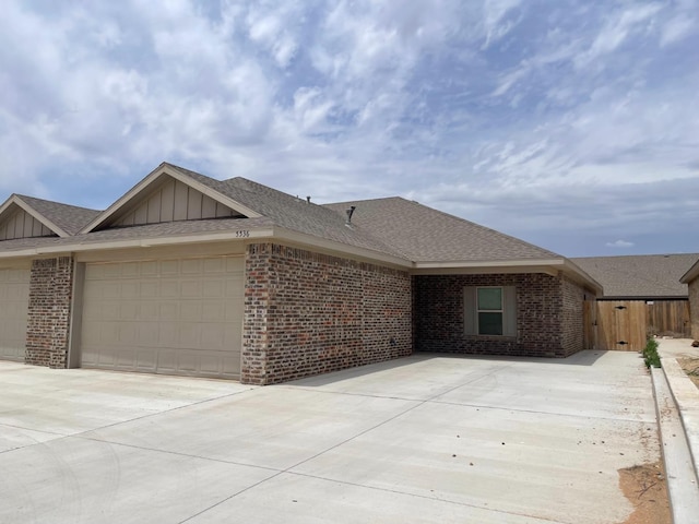 ranch-style house with a garage