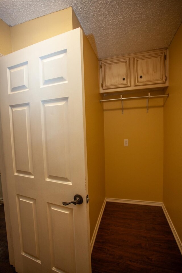 interior space featuring dark hardwood / wood-style flooring