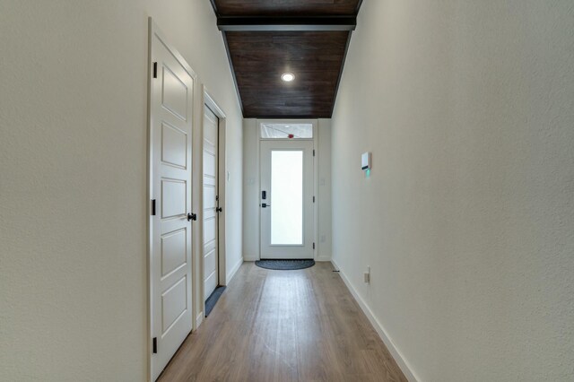 3711 128th St, Lubbock, TX 79423 - entryway with baseboards and light wood-style floors