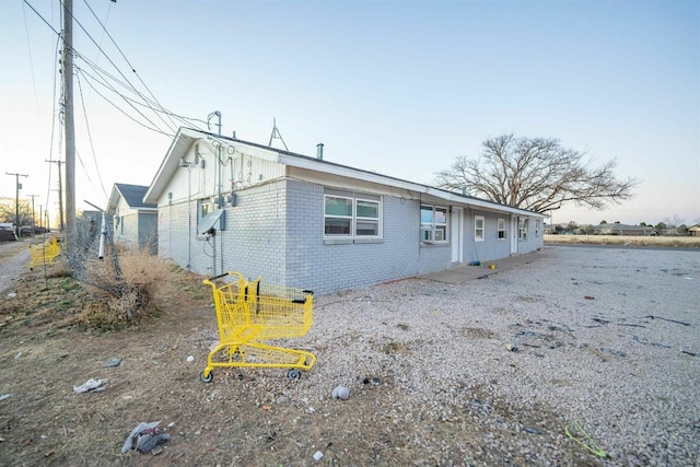 view of property exterior