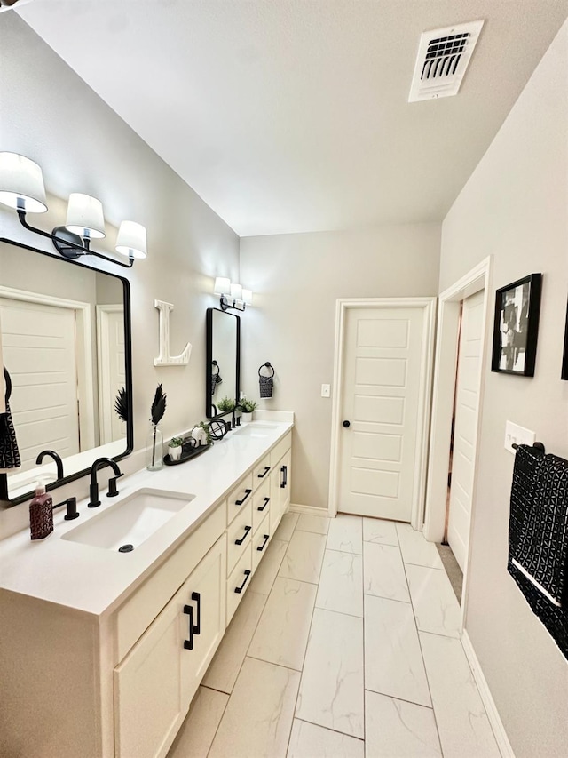 bathroom with vanity