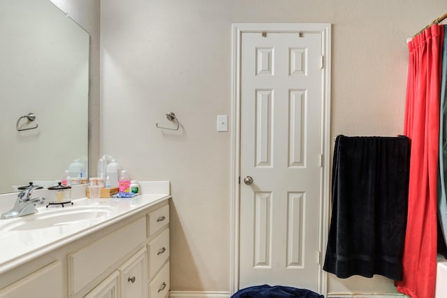 bathroom featuring vanity