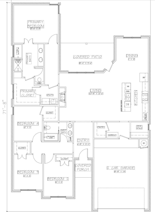 3630 120th St, Lubbock, TX 79423 - floor plan / room layout