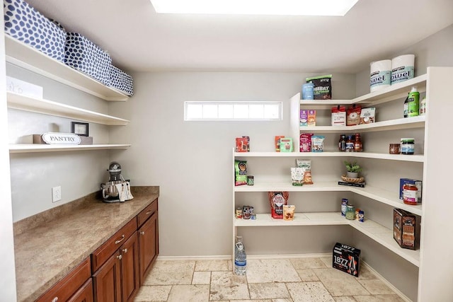 view of pantry