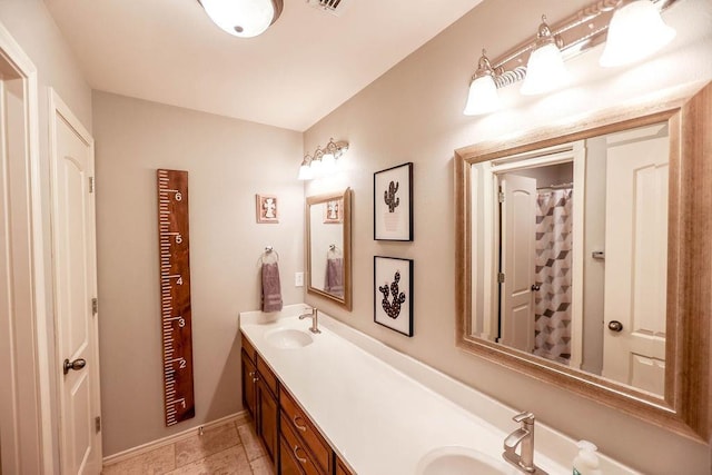 bathroom with vanity