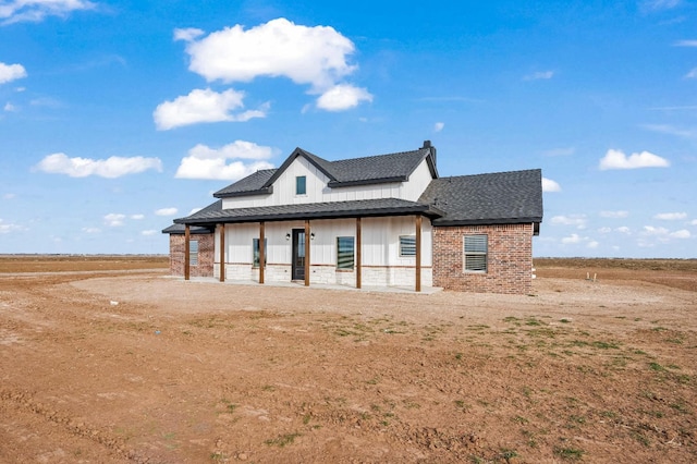 exterior space with a porch