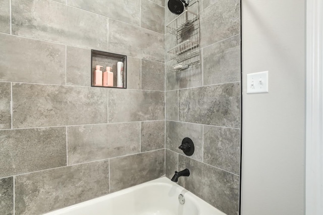 details with tiled shower / bath