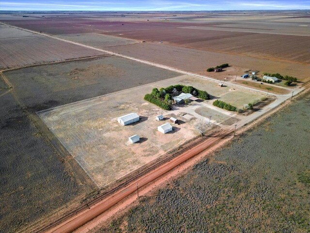 aerial view featuring a rural view