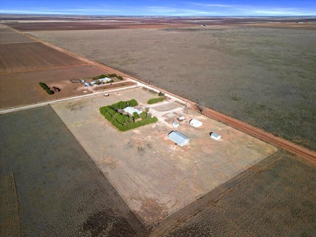 drone / aerial view featuring a rural view