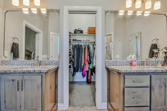 bathroom featuring vanity