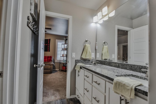 bathroom with vanity