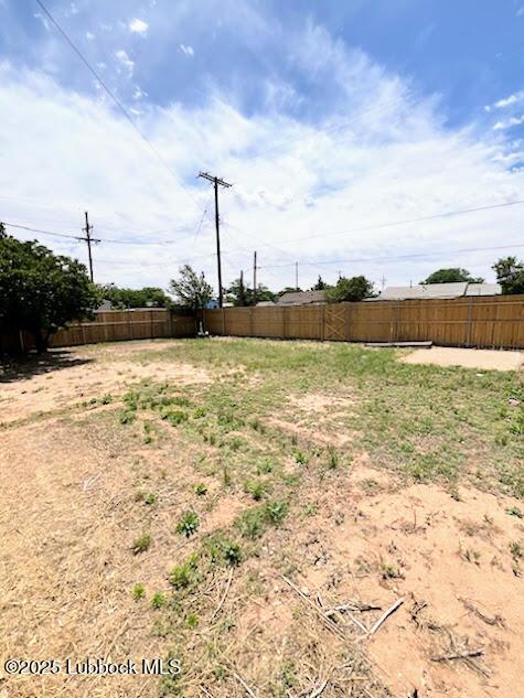 3103 Harvard St, Lubbock, TX 79415 - view of yard with fence