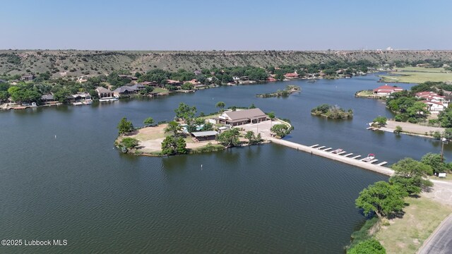 8 W Canyonview Dr, Ransom Canyon, TX 79366 - bird's eye view of a nearby body of water