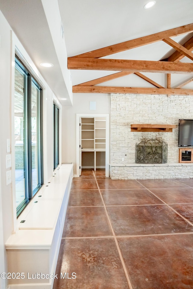 5412 20th St, Lubbock, TX 79407 - unfurnished living room featuring recessed lighting