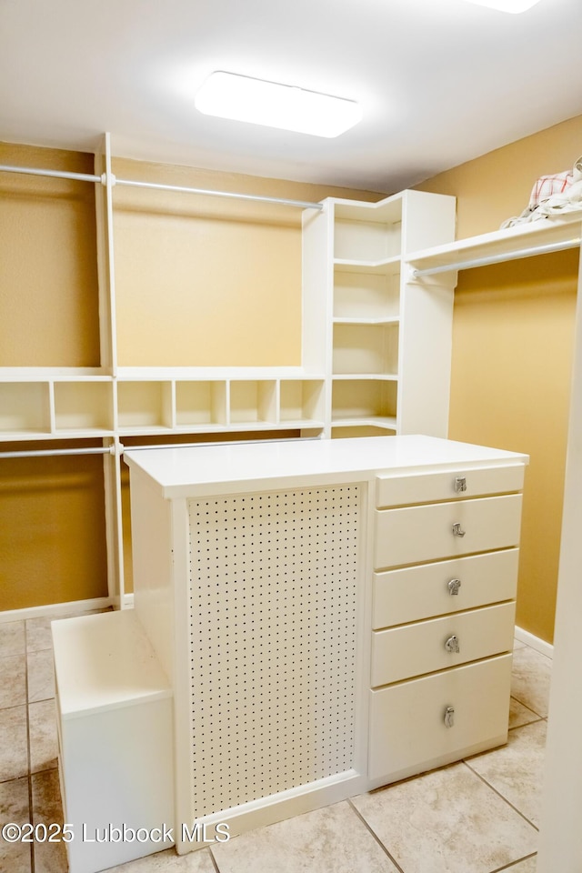 5412 20th St, Lubbock, TX 79407 - walk in closet featuring light tile patterned flooring