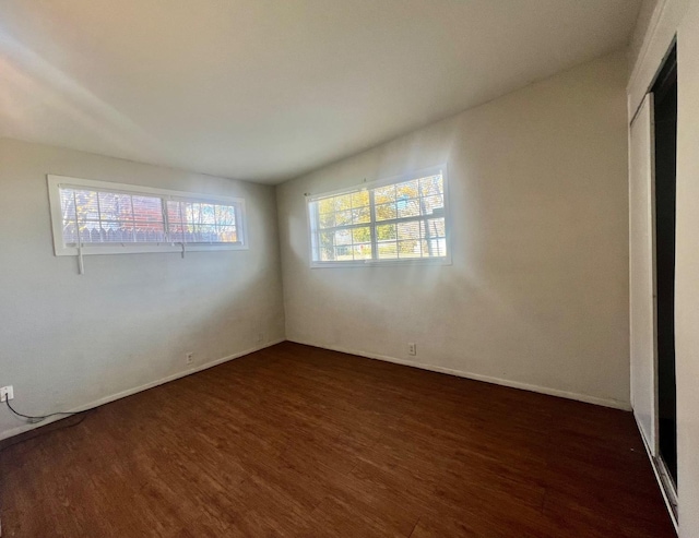 interior space featuring dark wood-type flooring