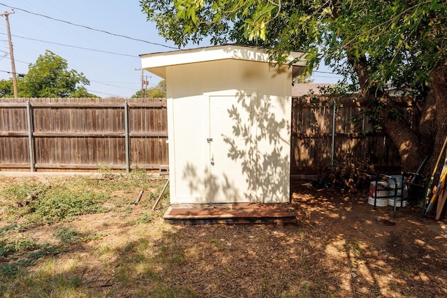 view of outdoor structure