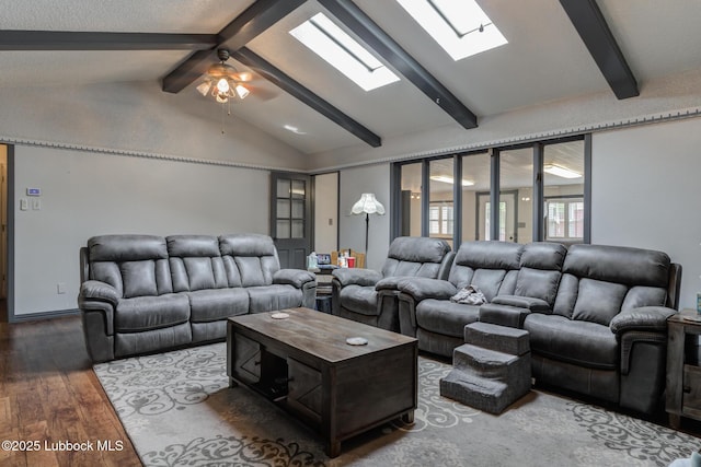 2608 74th Pl, Lubbock, TX 79423 - living area featuring wood finished floors and a ceiling fan