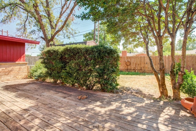 view of patio / terrace with a deck