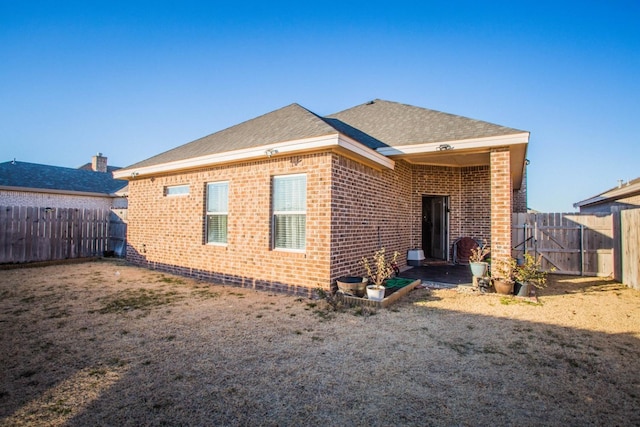 view of back of property