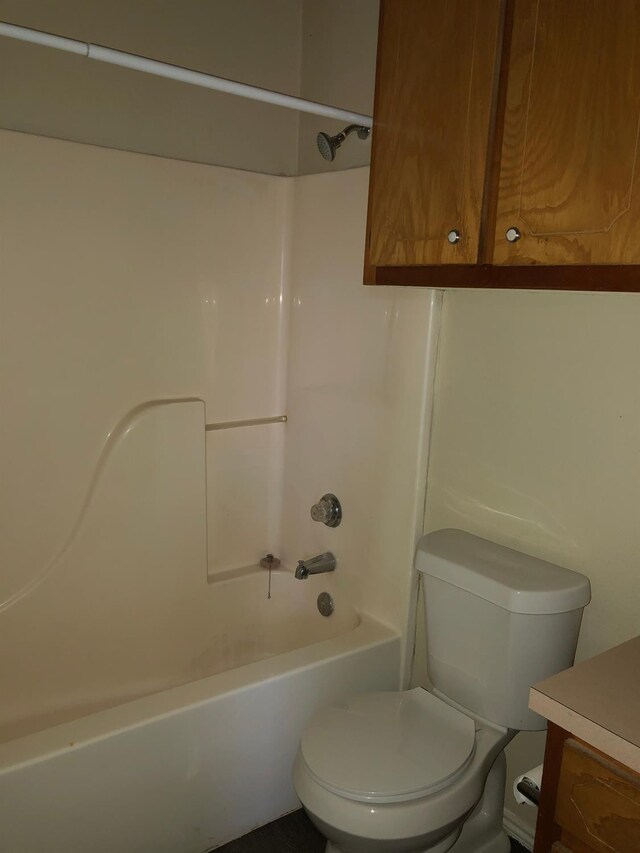 bathroom with shower / tub combination and vanity