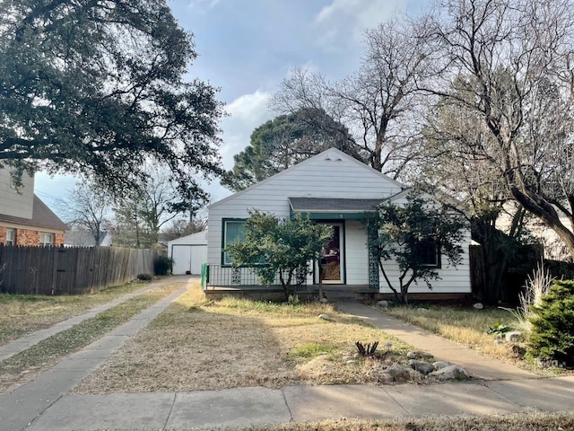 view of bungalow-style house