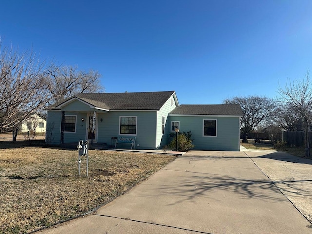 view of ranch-style house