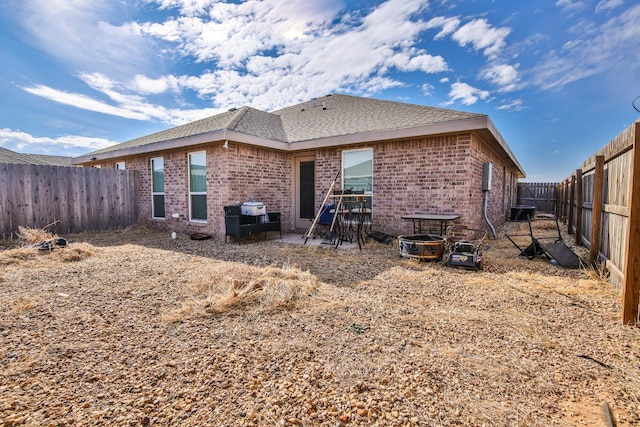 rear view of house featuring a patio area