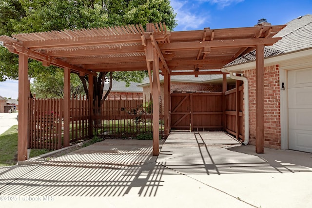 9805 Savannah Ave, Lubbock, TX 79424 - view of patio / terrace featuring a pergola