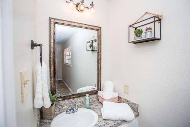 bathroom with vanity