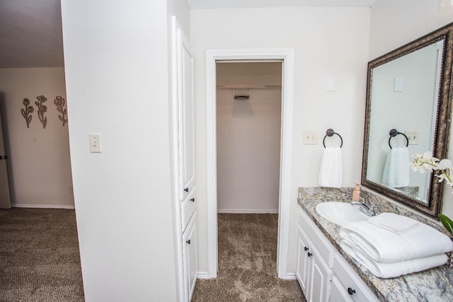 bathroom featuring vanity