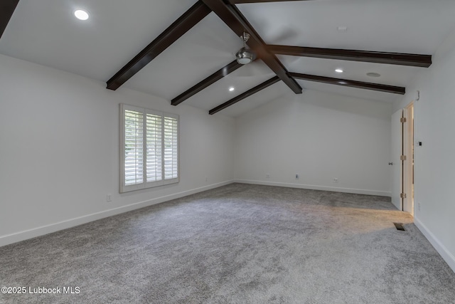 4517 9th St, Lubbock, TX 79416 - unfurnished living room featuring recessed lighting, carpet floors, and baseboards